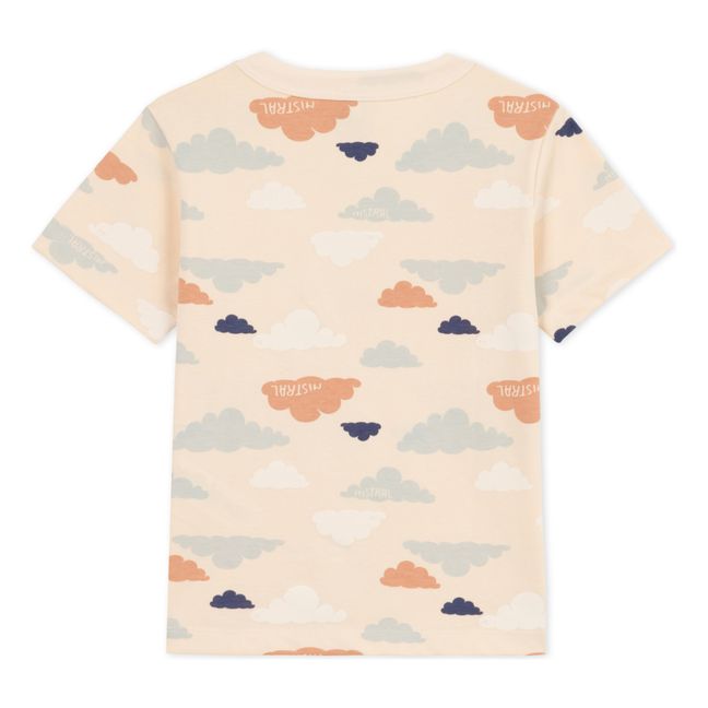 Bedrucktes T-Shirt mit kurzen Ärmeln aus Jersey | Seidenfarben