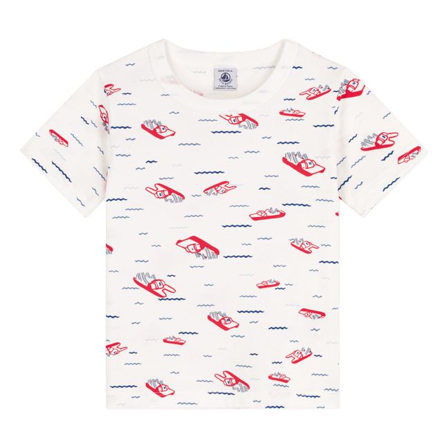 T-shirt Pédalos Manches Courtes en Jersey | Ecru