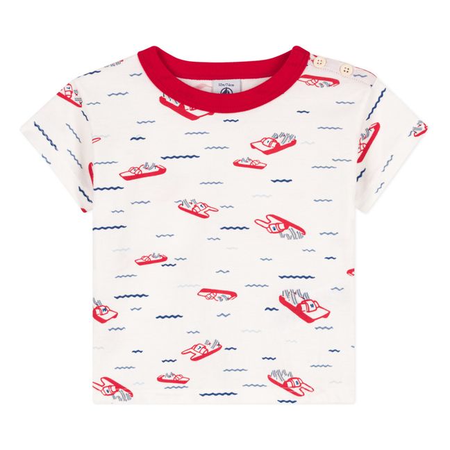 Pedal Boat Short Sleeve Jersey T-Shirt | Rosso