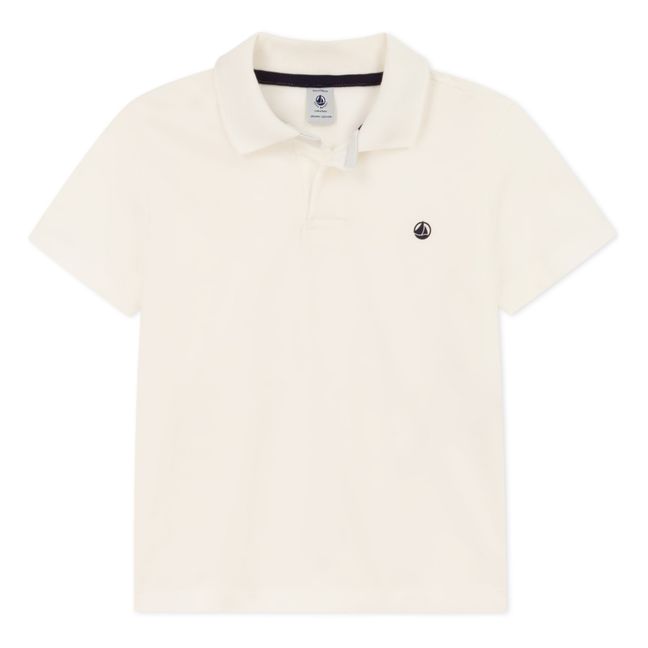 Polo Manches Courtes Coton Bio  | Ecru