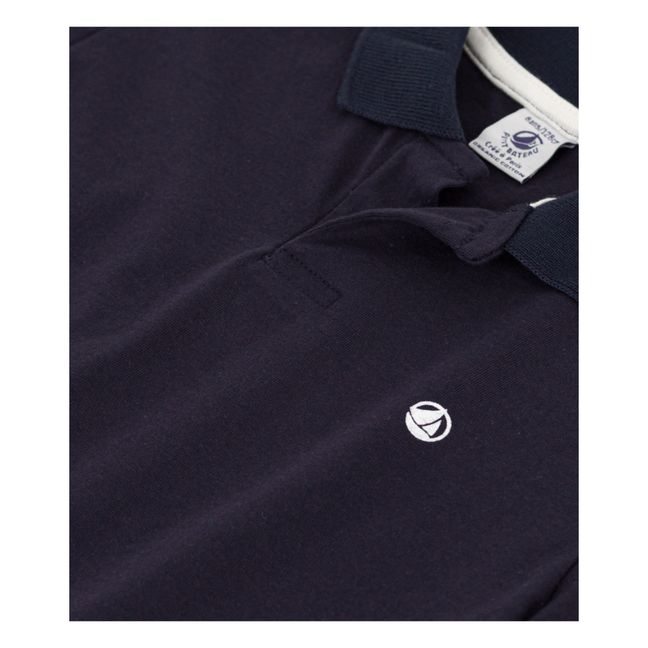 Polo Manches Courtes Coton Bio  | Bleu marine