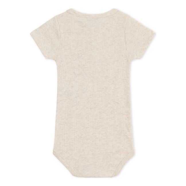 Body Manches Courtes Coton Bio | Beige