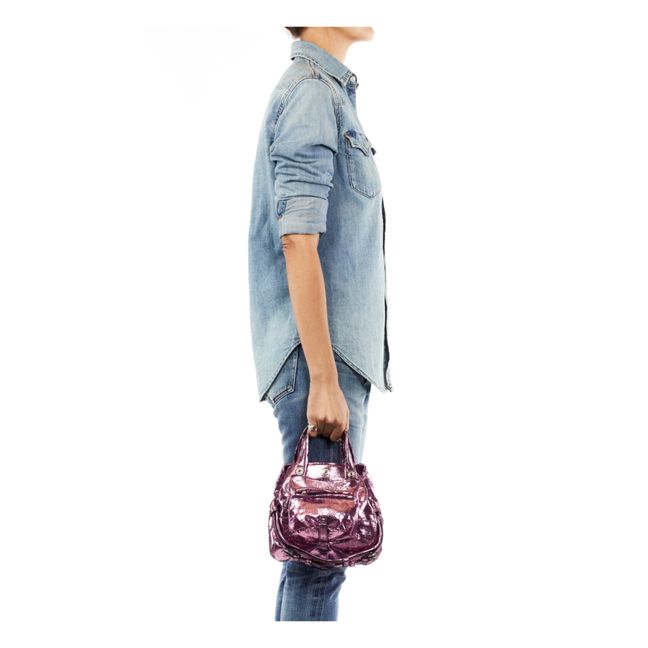 Tasche Billy Nano Ziege Lamé | Rosa