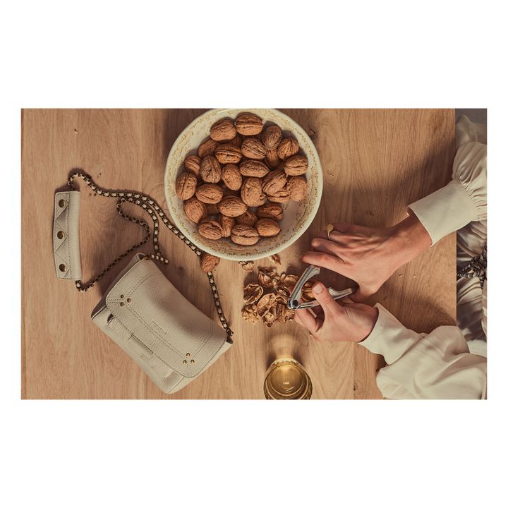 Lulu S Goatskin Leather Bag | Crema- Immagine del prodotto n°2