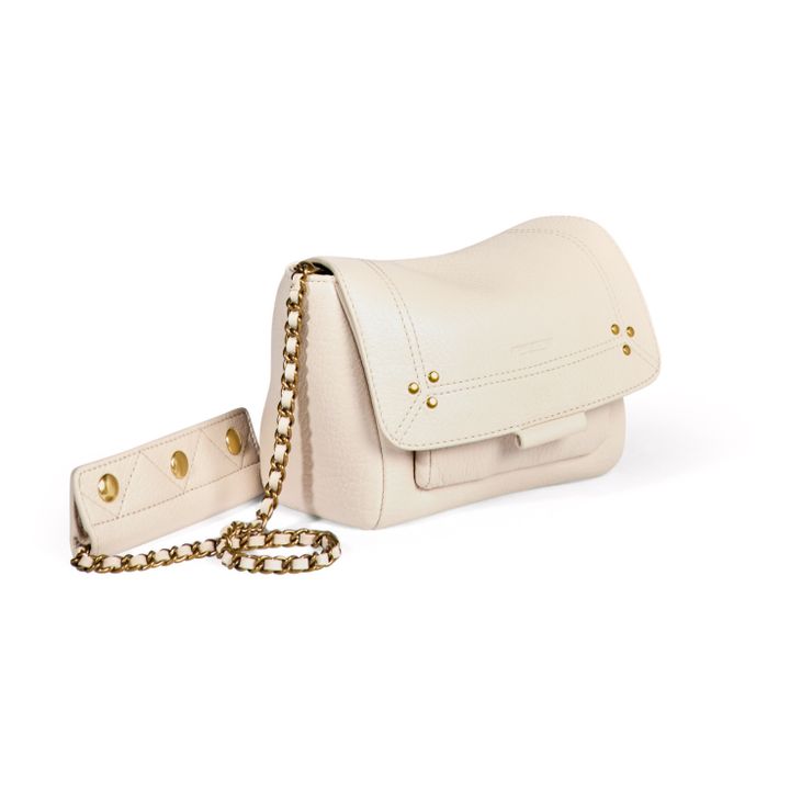 Lulu S Goatskin Leather Bag | Cream- Product image n°3