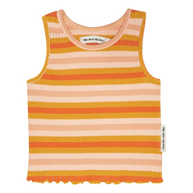 Camiseta de tirantes Better Cotton Initiative Guido | Naranja