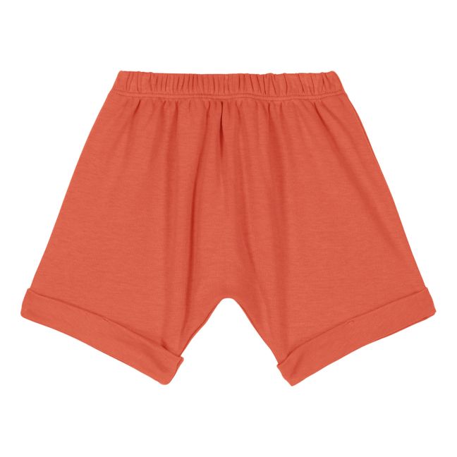 Pantalones cortos de algodón orgánico Simon | Naranja
