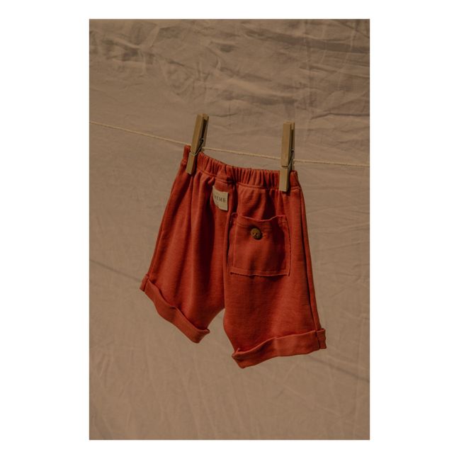 Pantalones cortos de algodón orgánico Simon | Naranja