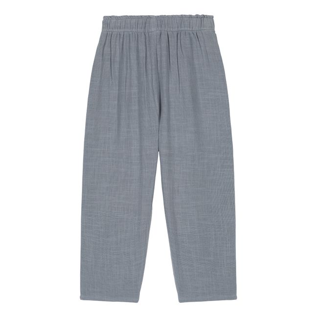 Pantalón de algodón | Azul Gris