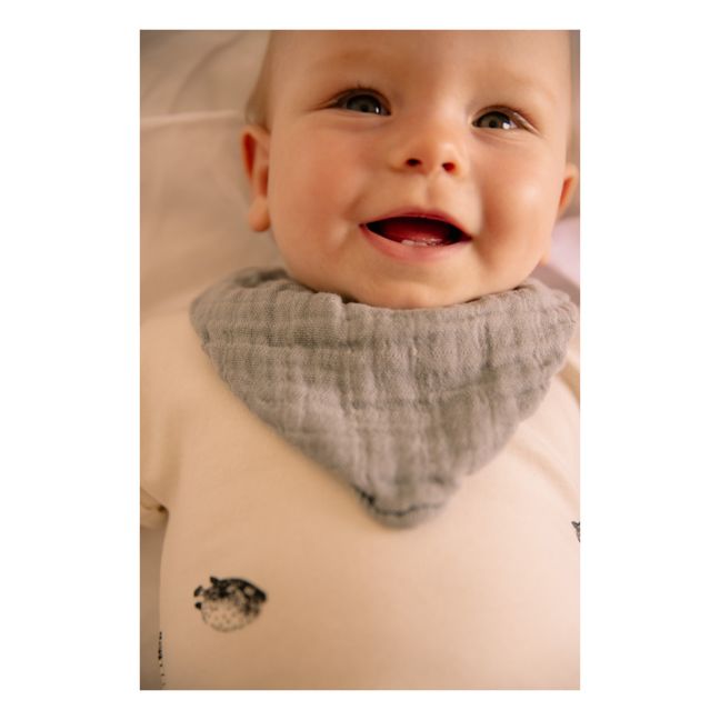 Bavaglino Abel in cotone organico | Blu