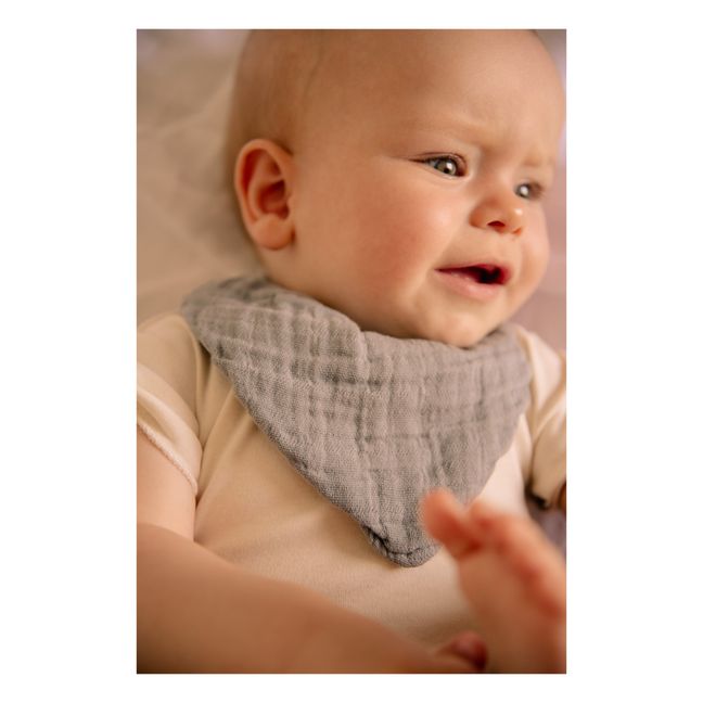 Bavaglino Abel in cotone organico | Blu