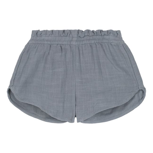 Shorts Georgette aus Baumwollgaze | Graublau