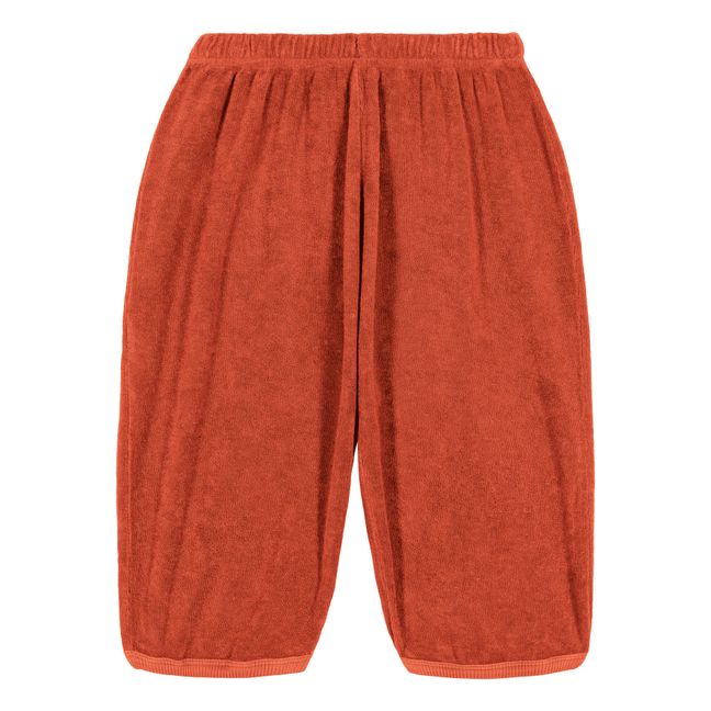 Pantalones de rizo y algodón orgánico Porgy | Naranja