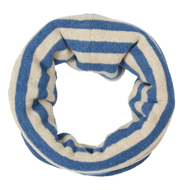 Reversible Striped Snood | Blue