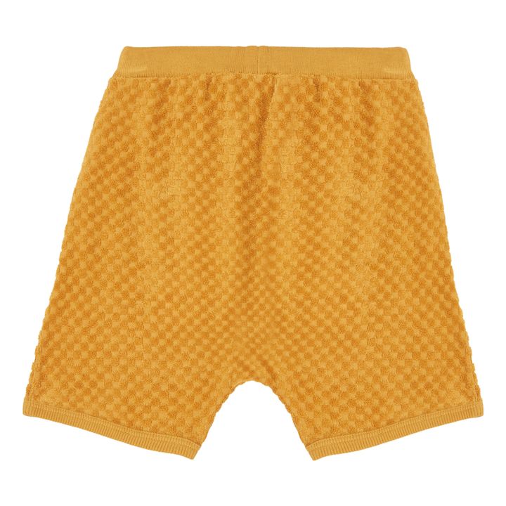 Pantalones cortos de rizo para bebé | Ocre- Imagen del producto n°1