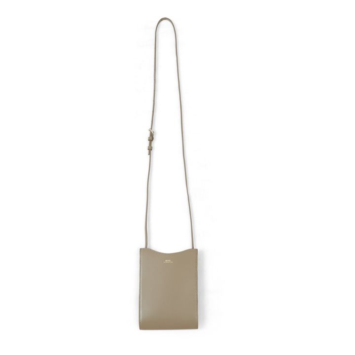 Jamie Smooth Leather Cell Phone bag | Seta greggia- Immagine del prodotto n°0
