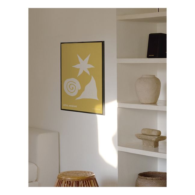 Affiche A3 Sea, Sun par Lucrecia Rey Caro | Jaune