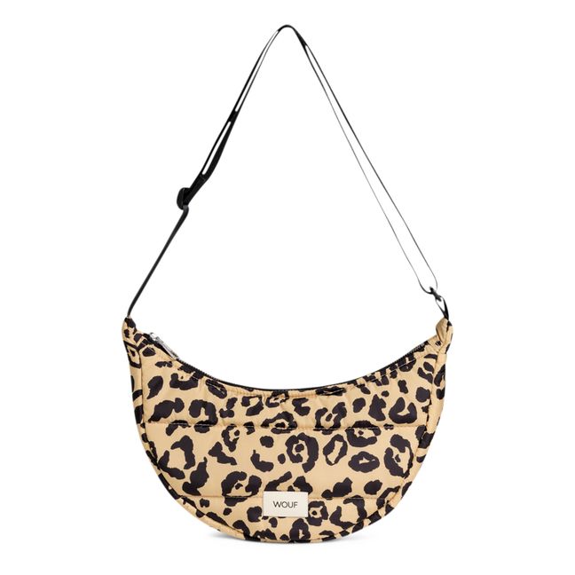 Sac crossbody matelassé Agathe | Léopard