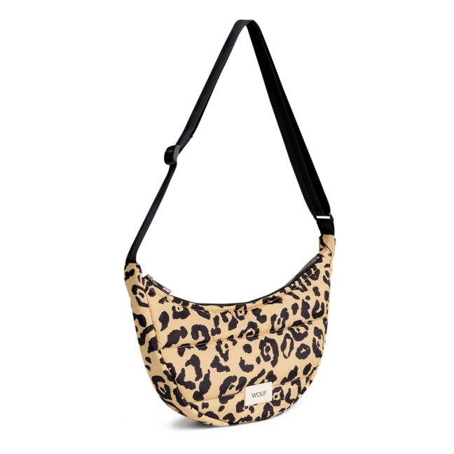Sac crossbody matelassé Agathe | Léopard
