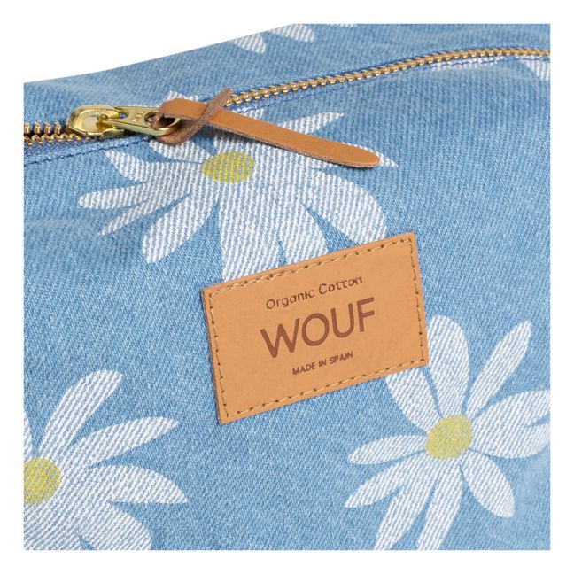 Trousse de toilette Drew en denim | Bleu jean