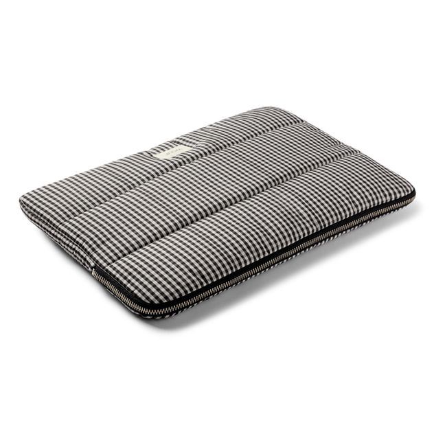 Housse d'ordinateur matelassée Chloe 13" et 14" | Noir/Blanc