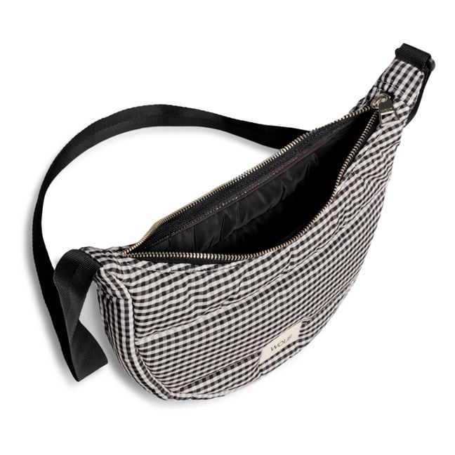 Sac crossbody matelassé Chloe | Noir/Blanc