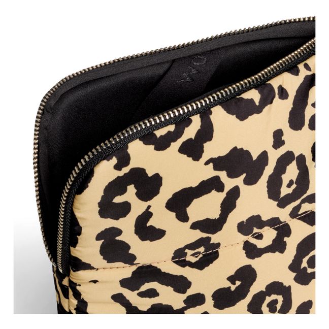 Agathe 13" and 14" Padded Computer Sleeve | Leopard