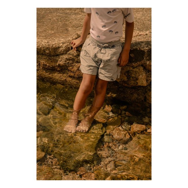 Short de Bain Chico en Coton Bio | Bleu gris