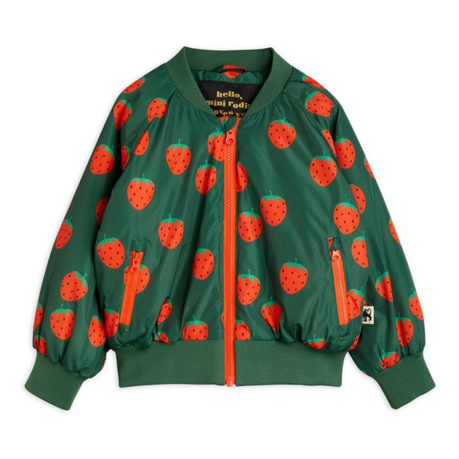 Recycled Polyester Strawberry Jacket | Verde Abeto