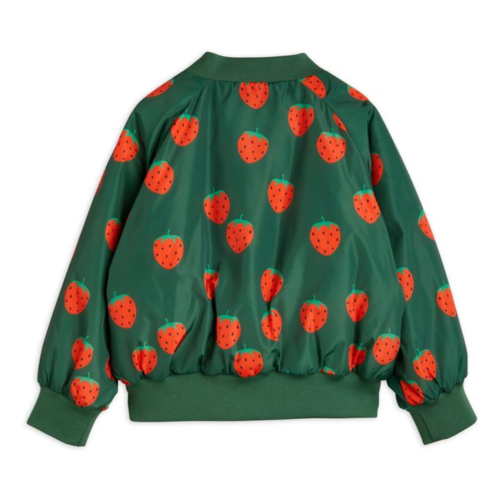 Jacke aus recyceltem Polyester Erdbeeren | Chromgrün- Produktbild Nr. 4