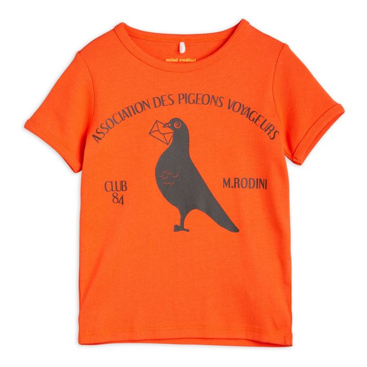 Organic Cotton Messenger Pigeon T-shirt | Red- Product image n°0