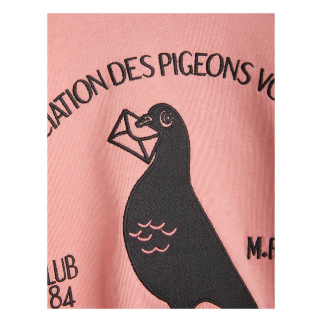 Felpa in cotone organico Pigeons | Rosa