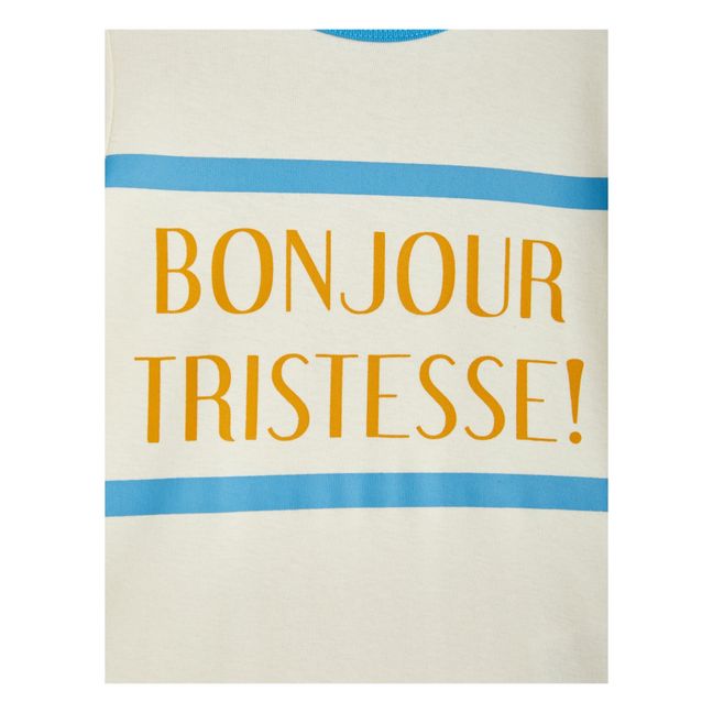 Bonjour Tristesse Organic Cotton T-shirt | White