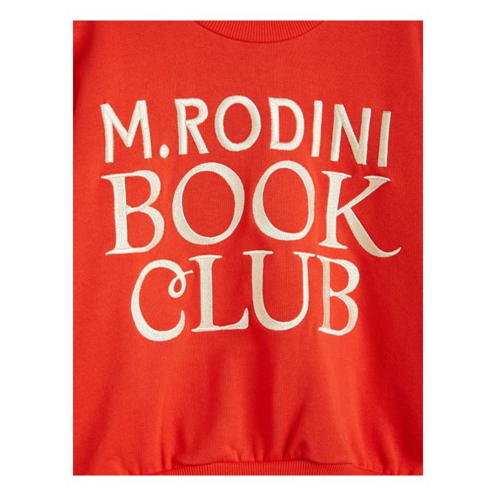 Organic Cotton Book Club Sweatshirt | Rojo- Imagen del producto n°1