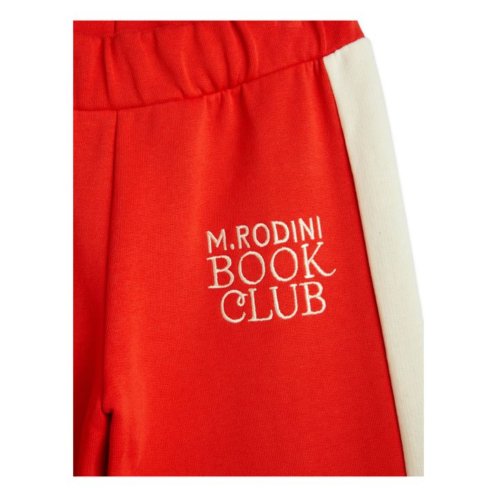 Pantaloni Jogger in cotone organico Book Club | Rosso- Immagine del prodotto n°2