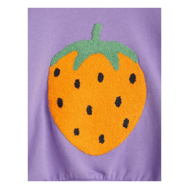 Felpa in cotone organico Fragola | Viola