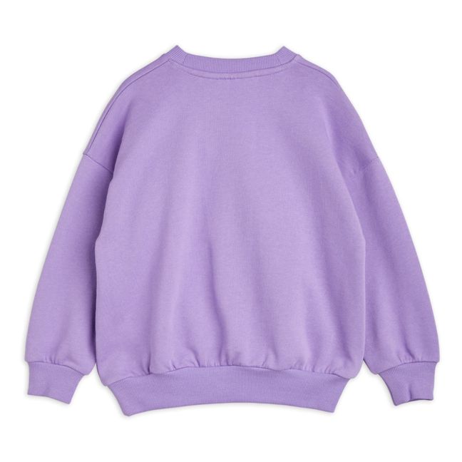 Organic Cotton Strawberry Sweatshirt | Purple