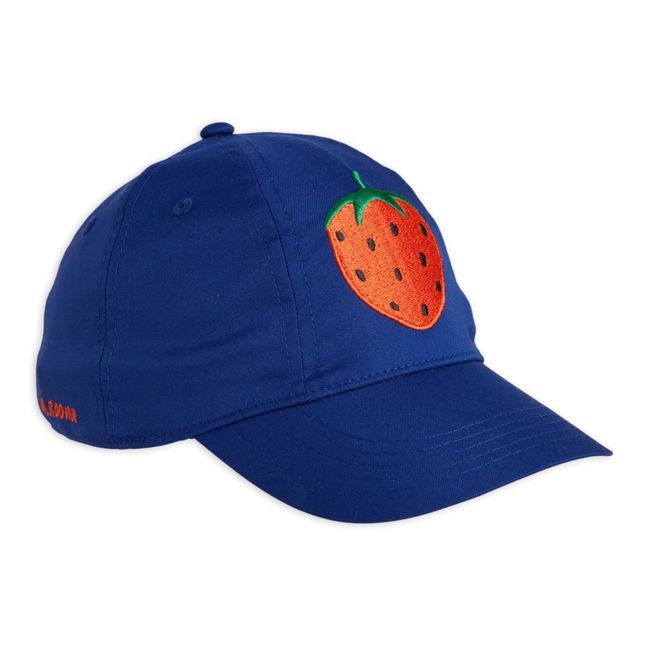 Recycled Polyester Strawberry Cap | Navy blue
