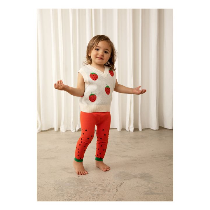 Strawberry Leggings | Red- Product image n°1