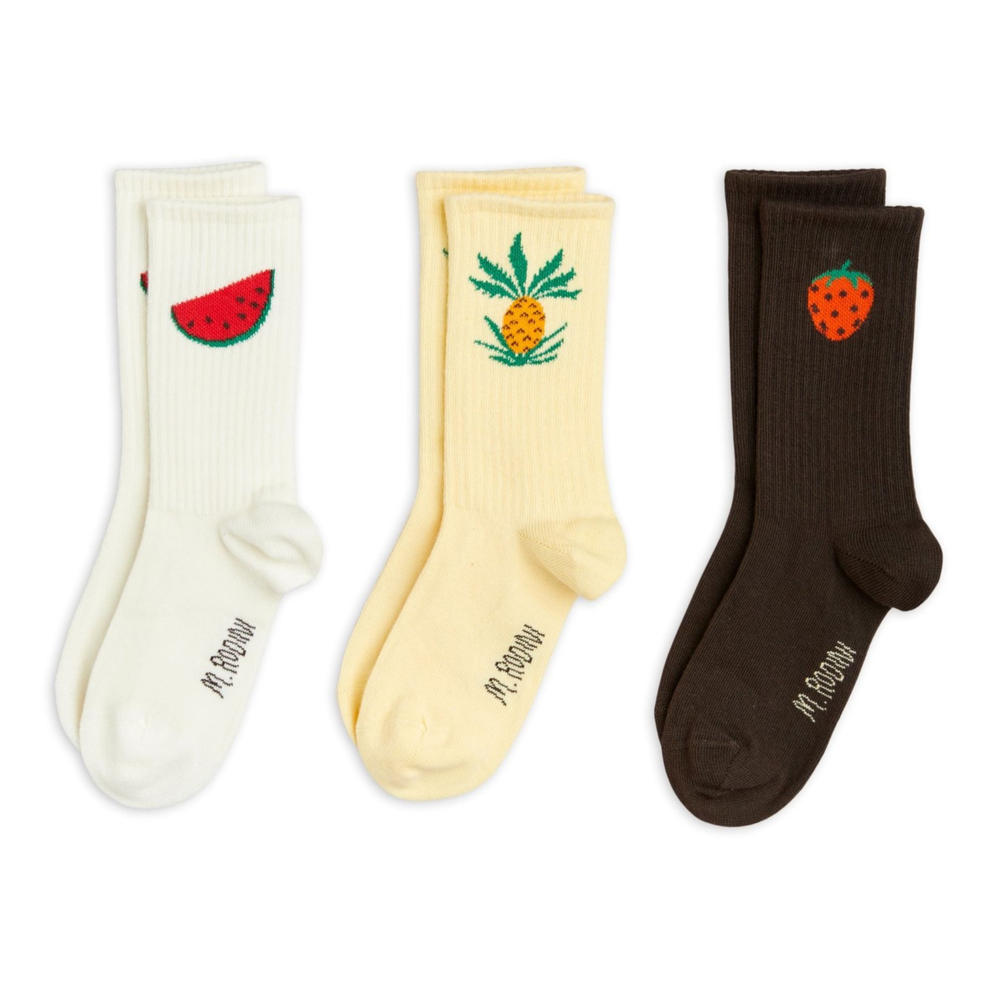 Set di 3 paia di calzini con frutta | Giallo- Immagine del prodotto n°0