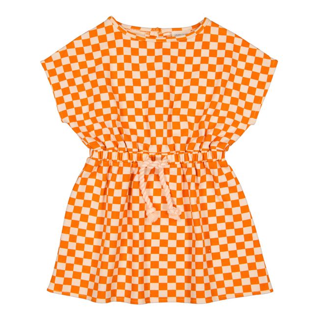 Robe Molleton Carreaux Abbie | Arancione