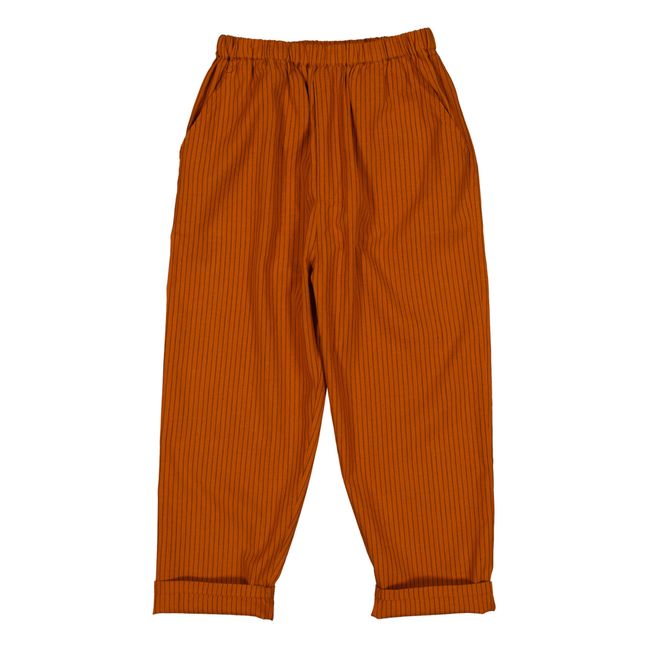 Pantaloni a righe Gazelle | Caramello
