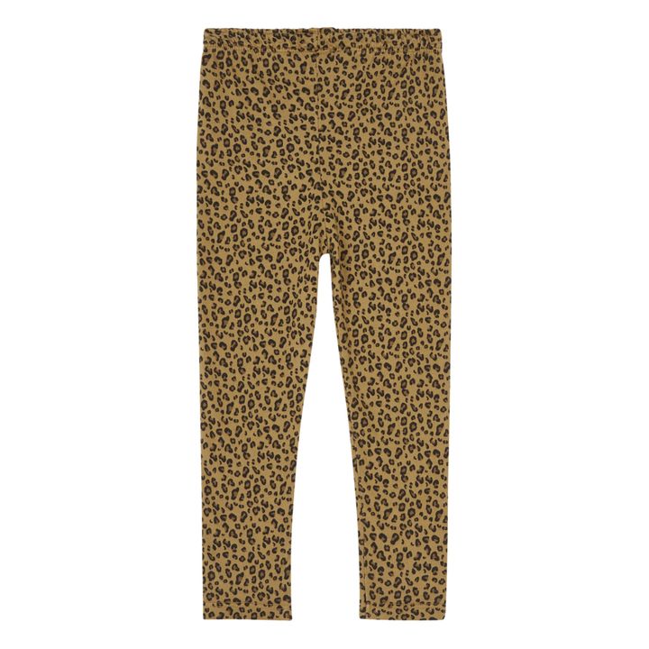 Mikky Leopard Print Leggings | Bronze- Product image n°0