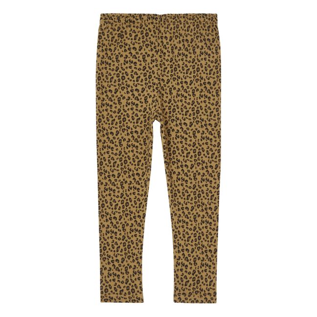 Mikky Leopard Print Leggings | Pale pink