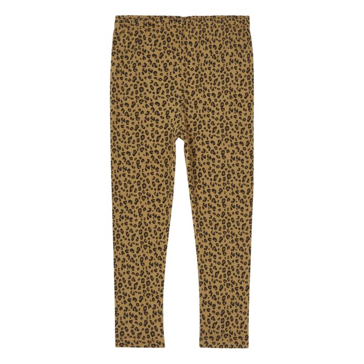 Mikky Leopard Print Leggings | Bronze- Product image n°1