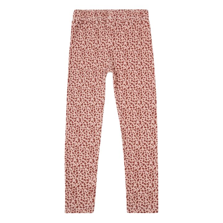Mikky Leopard Print Leggings | Powder pink- Product image n°1
