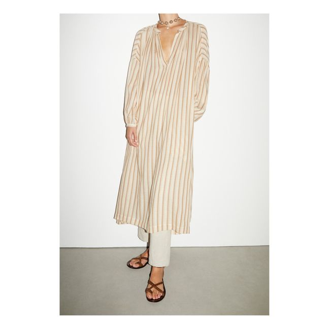 Robe Esperantina Rayures | Beige