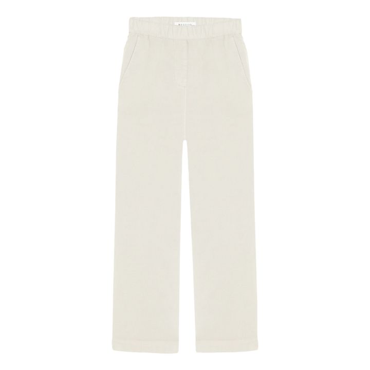 Pantalon Fortin Coton et Lin | Craie- Image produit n°0