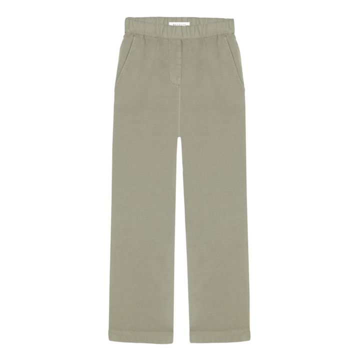 Fortin Cotton and Linen Trousers | Verde oliva- Imagen del producto n°0