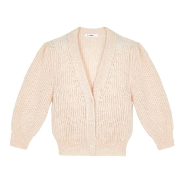 Valent Mohair Cardigan | Peach